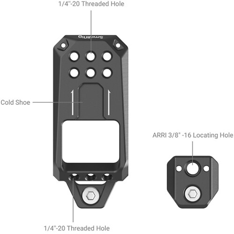 Top Plate for Sony FX3/FX30 XLR Unit Image 2