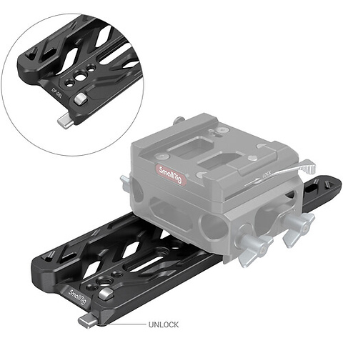 8 in. Lightweight ARRI-Standard Dovetail Plate Image 2