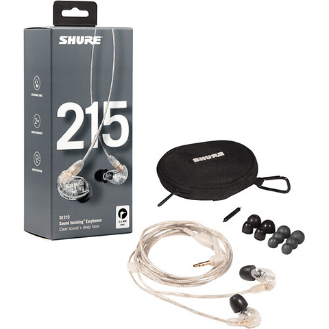 SE215 Pro Sound-Isolating Earphones (Clear) Image 1