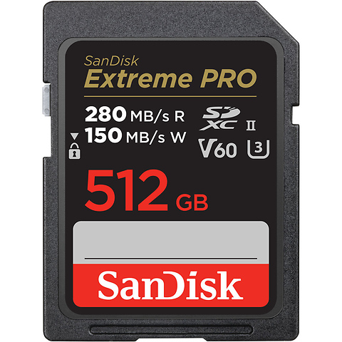 512GB Extreme PRO UHS-II SDXC Memory Card Image 0