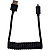 Coiled Micro HDMI to HDMI Cable (12-24 in., Black)