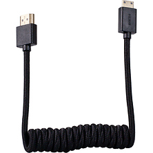 Coiled Mini-HDMI to HDMI Cable (12-24 in., Black) Image 0